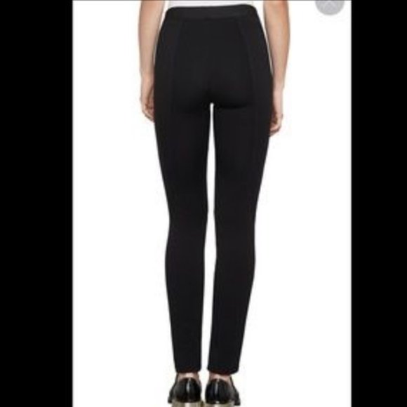 BCBG MaxAzria Kramer Black Contrast Legging size XS Moto Style - Picture 4 of 9